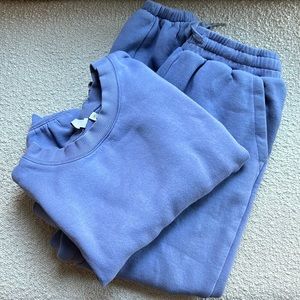 Other Stories Peacock Cropped Sweatsuit